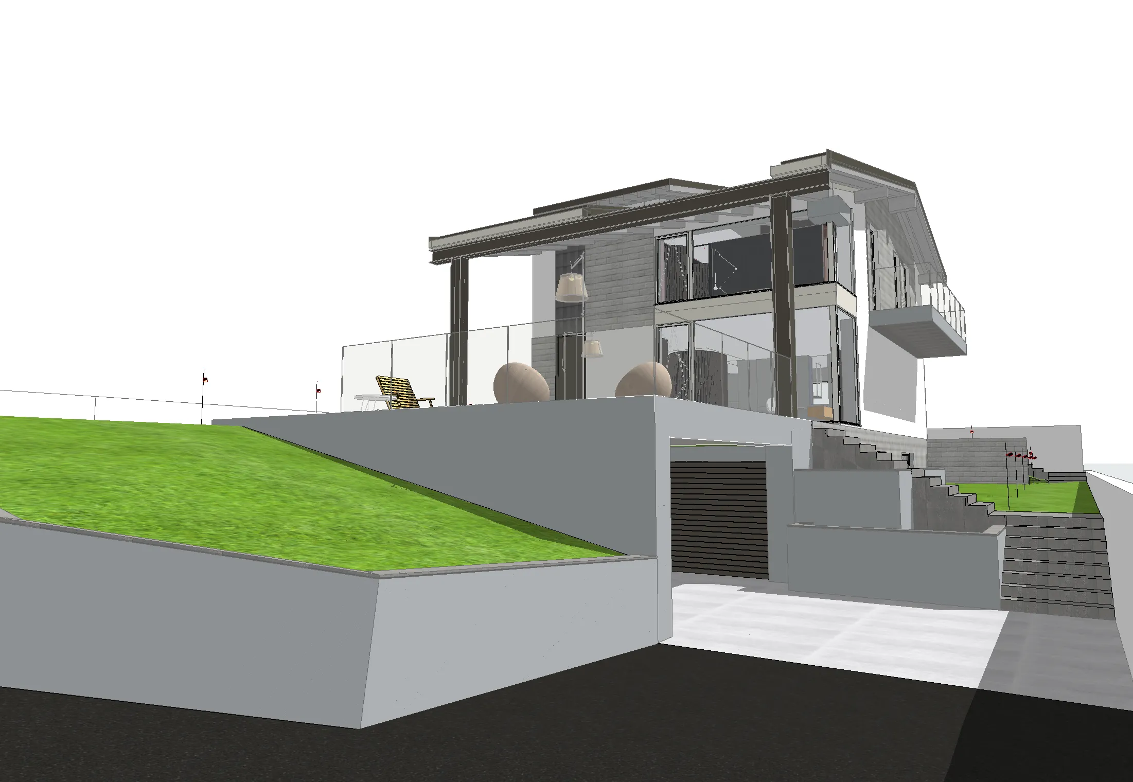 Sketsa arsitektur yang diunggah ke visiarch