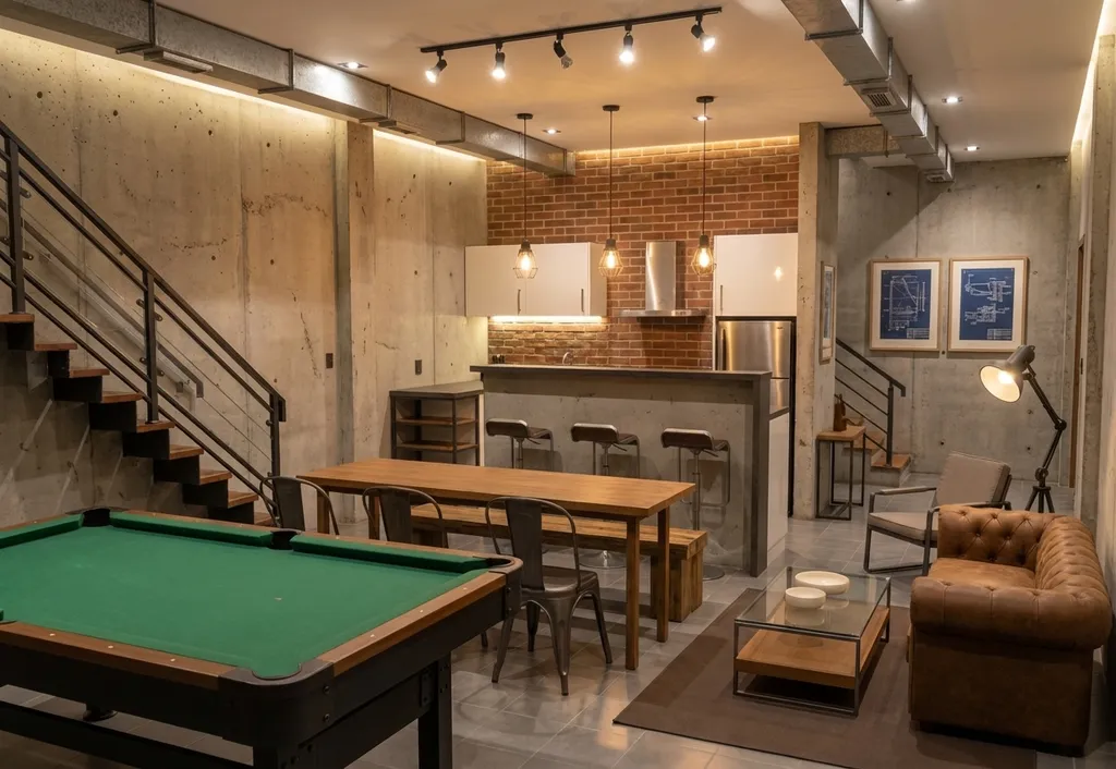 Industrial Loft — visiarch AI render