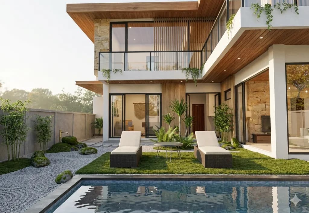 Japanese Zen Garden — visiarch AI render